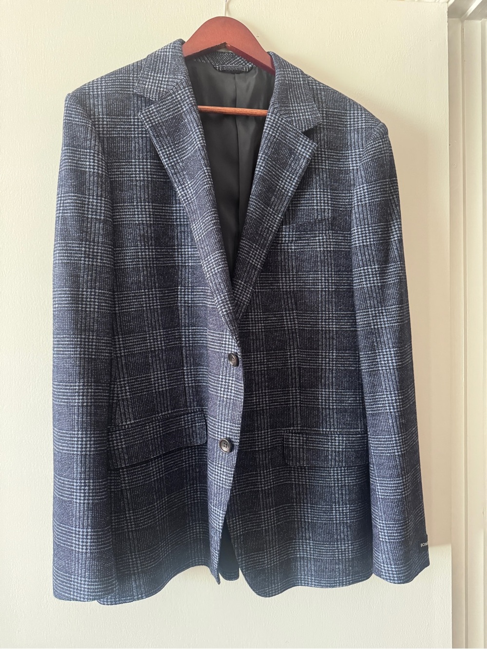 Bonobos Navy & Gray Plaid Sport Coat